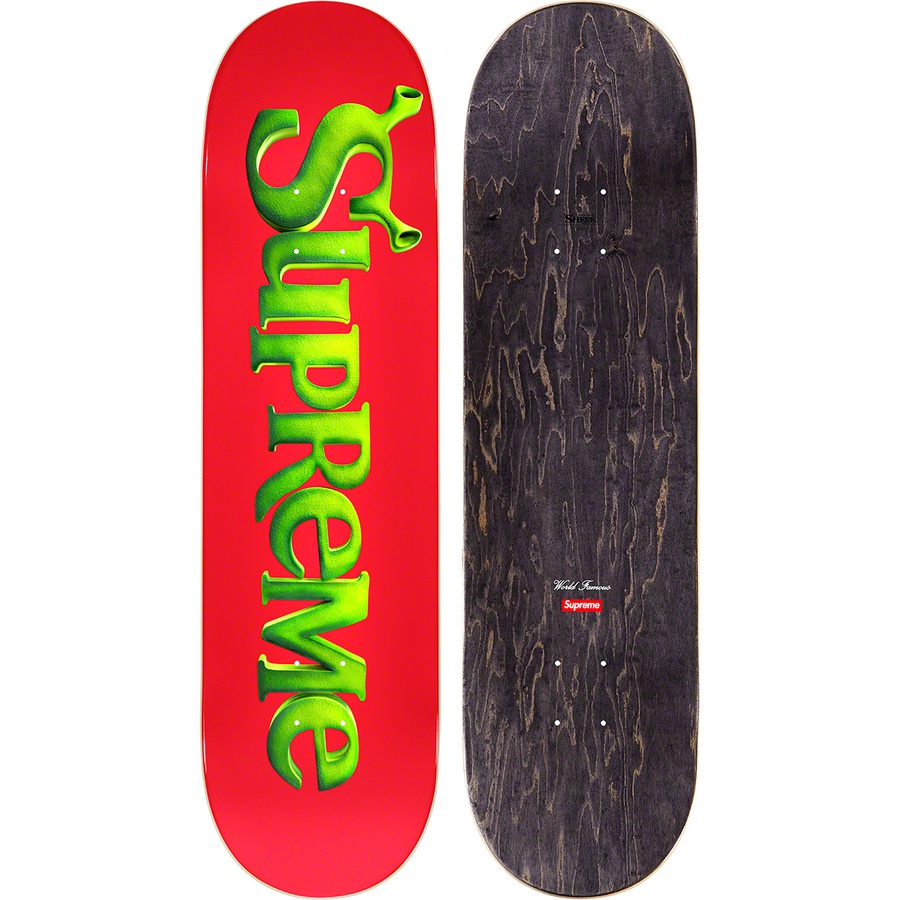 Details on Shrek Skateboard Red - 8.375" x 32.125" from fall winter 2021 (Price is $68)