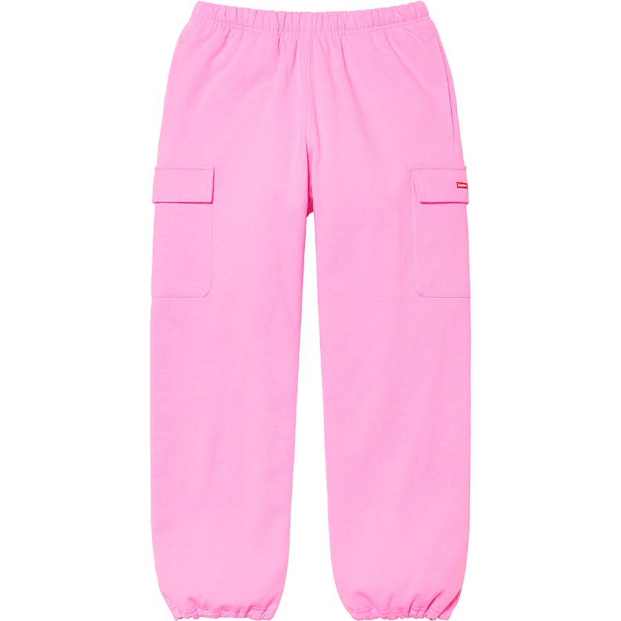 Details on Small Box Cargo Sweatpant Pink from fall winter 2021 (Price is $158)
