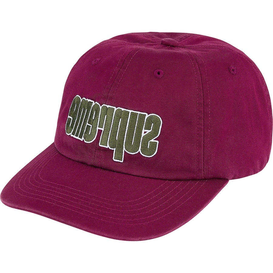 Details on Reverse Logo 6-Panel Burgundy from fall winter
                                                    2021 (Price is $48)