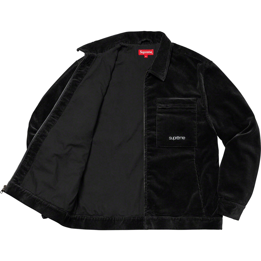 Details on Corduroy Zip Jacket Black from fall winter 2021 (Price is $178)