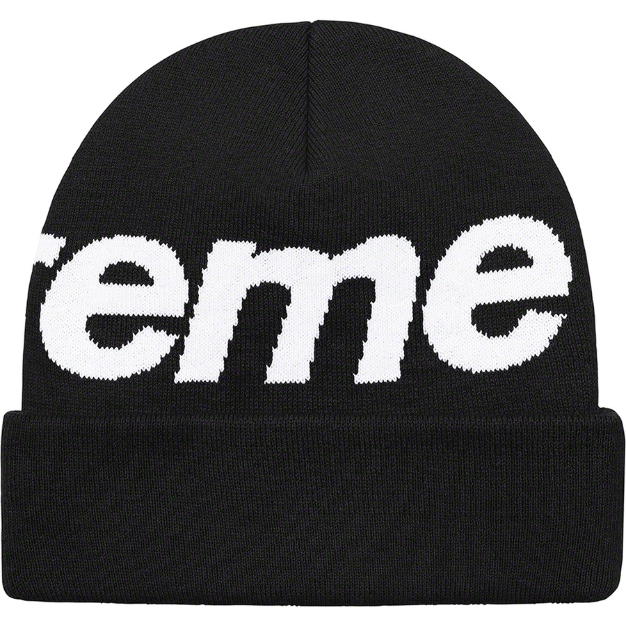 Details on Big Logo Beanie Black from fall winter 2021 (Price is $40)