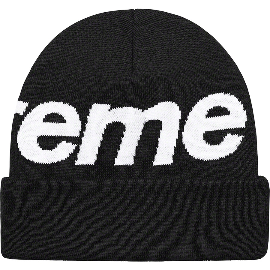 Details on Big Logo Beanie Black from fall winter
                                                    2021 (Price is $40)