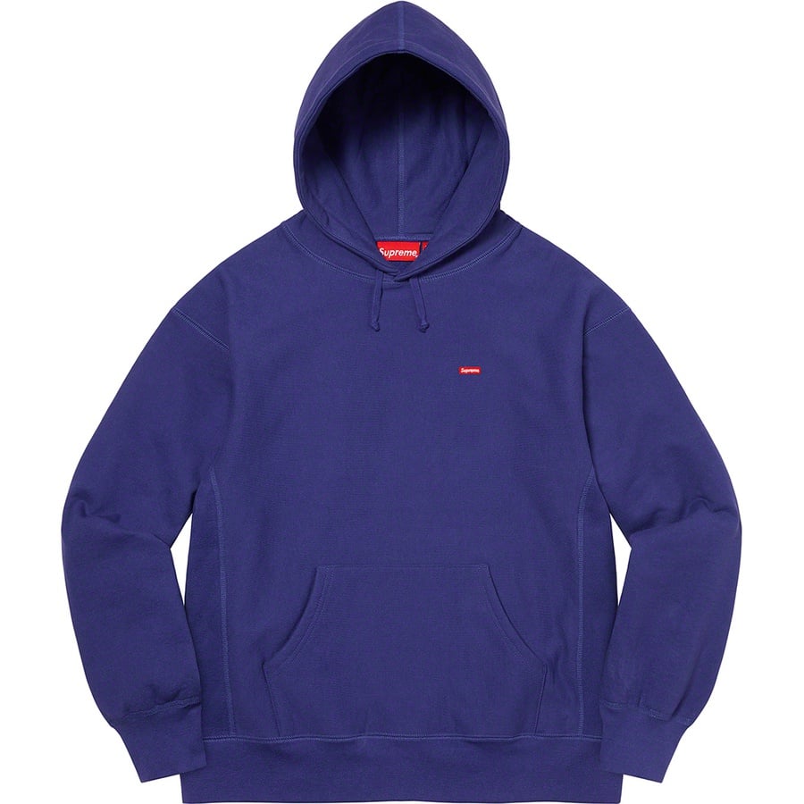 Details on Small Box Hooded Sweatshirt Dark Royal from fall winter
                                                    2021 (Price is $148)