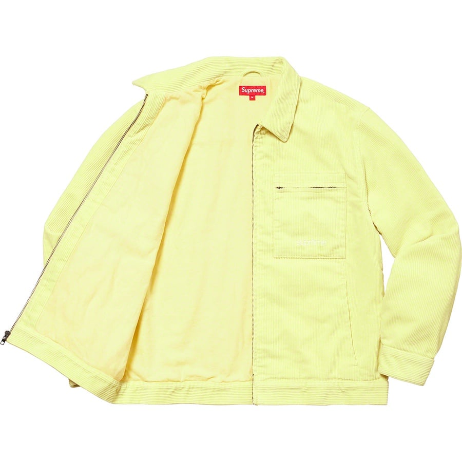 Details on Corduroy Zip Jacket Pale Yellow from fall winter
                                                    2021 (Price is $178)