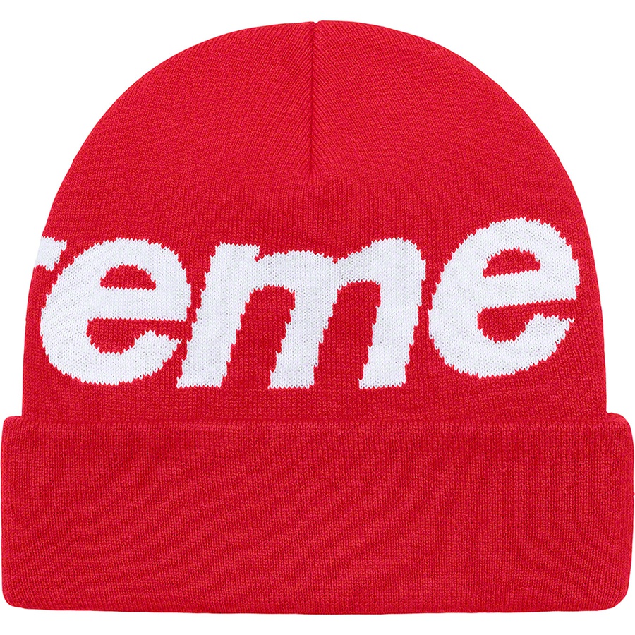 Details on Big Logo Beanie Red from fall winter
                                                    2021 (Price is $40)