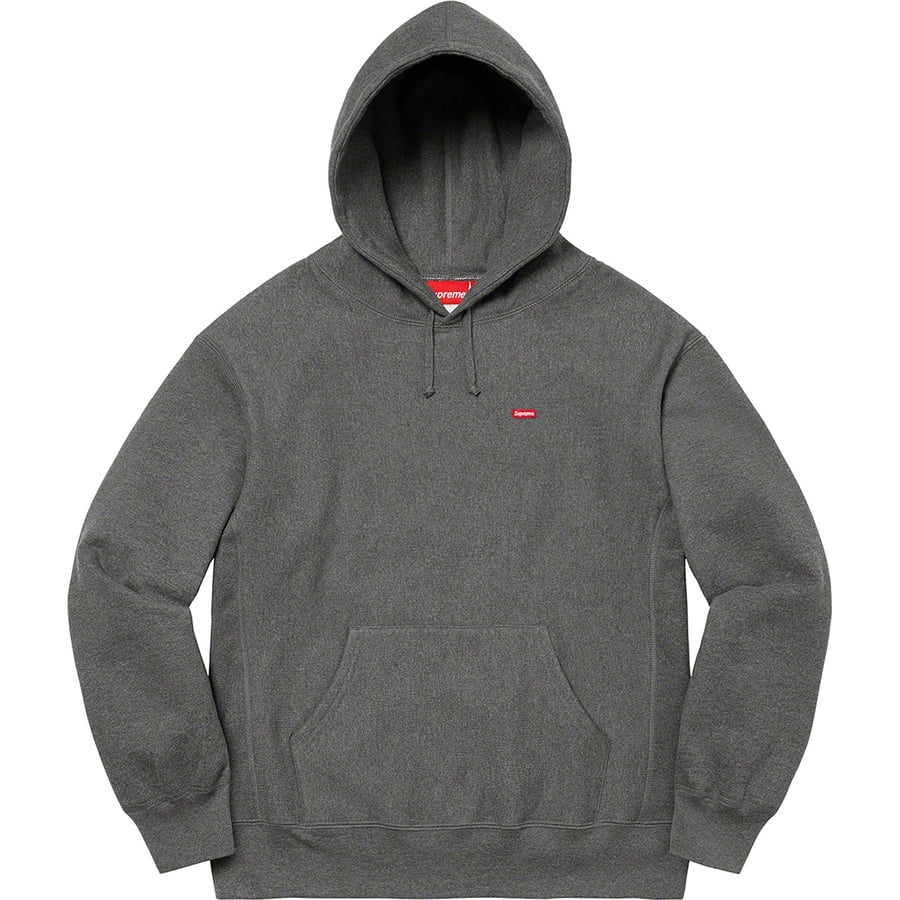 Details on Small Box Hooded Sweatshirt Charcoal from fall winter
                                                    2021 (Price is $148)