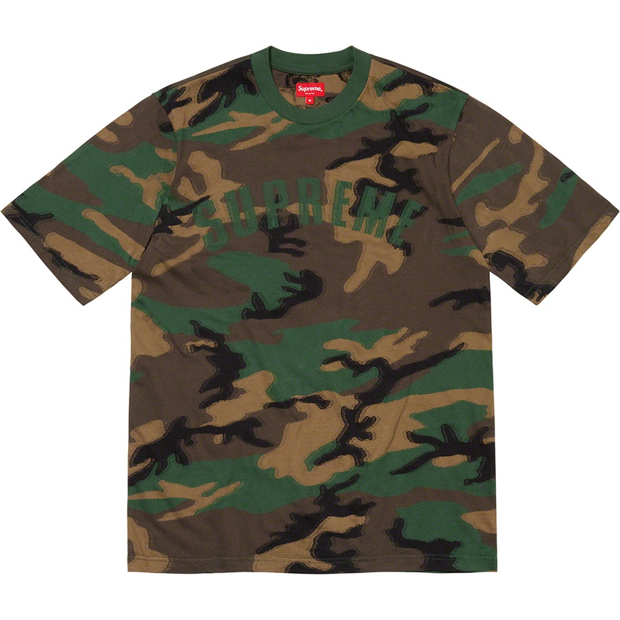 Details on Intarsia Camo S S Top Woodland Camo from fall winter
                                                    2021 (Price is $88)