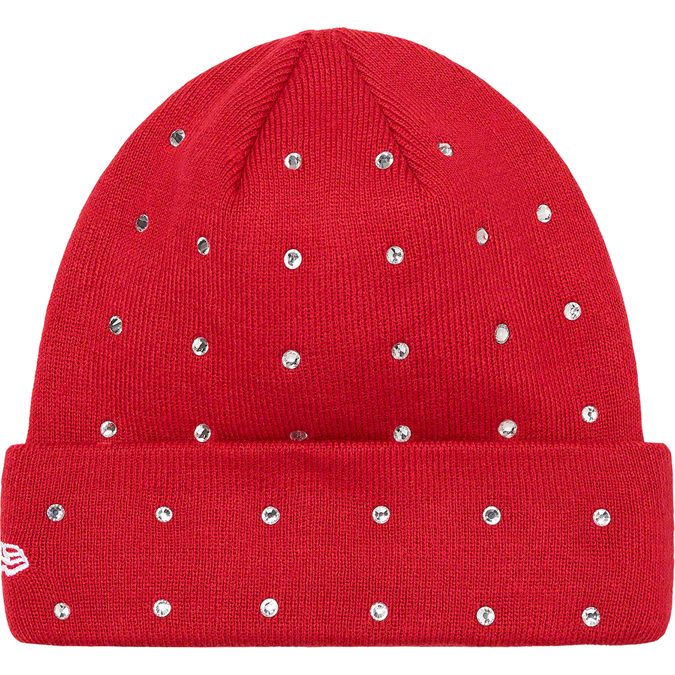 Supreme New Era Rhinestone Beanie Burnt Red - FW21 - US