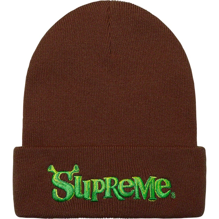 Details on Shrek Beanie Brown from fall winter
                                                    2021 (Price is $38)