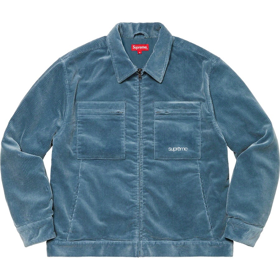 Details on Corduroy Zip Jacket Blue from fall winter
                                                    2021 (Price is $178)