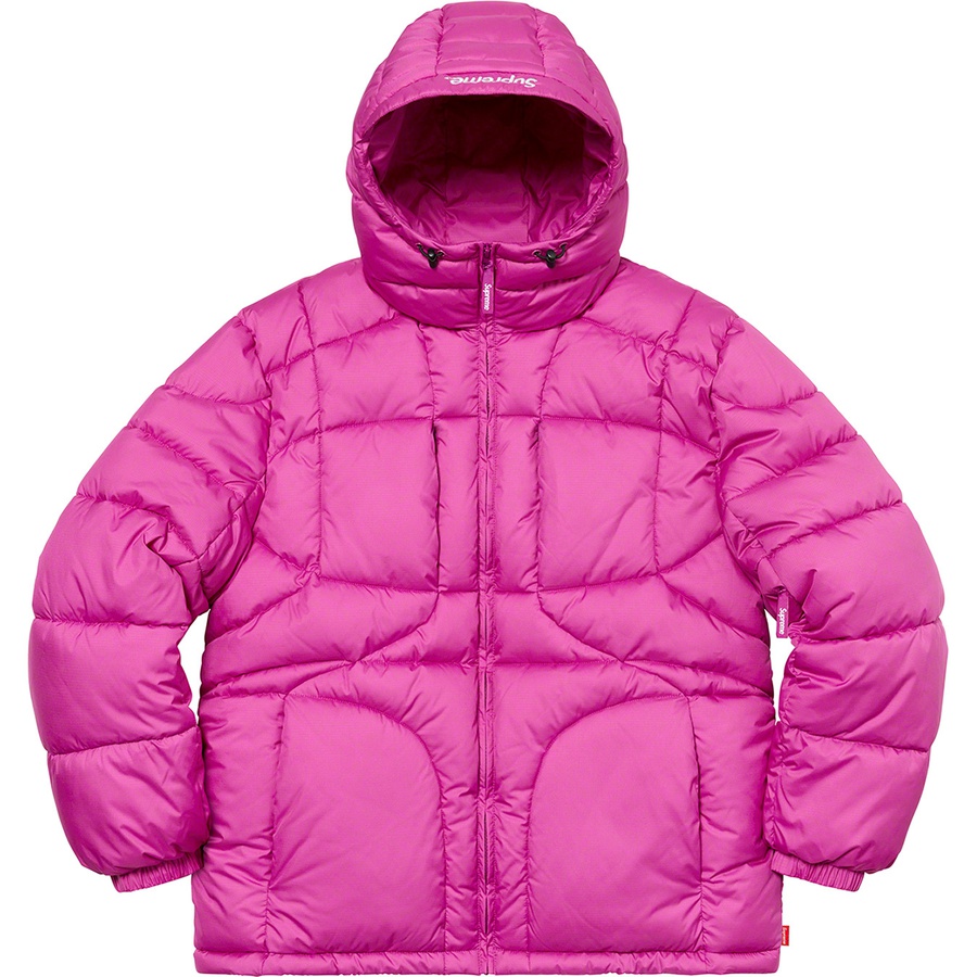 Details on Warp Hooded Puffy Jacket Fuchsia from fall winter
                                                    2021 (Price is $298)