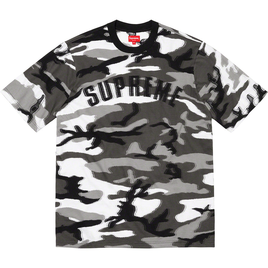 Details on Intarsia Camo S S Top Snow Camo from fall winter
                                                    2021 (Price is $88)