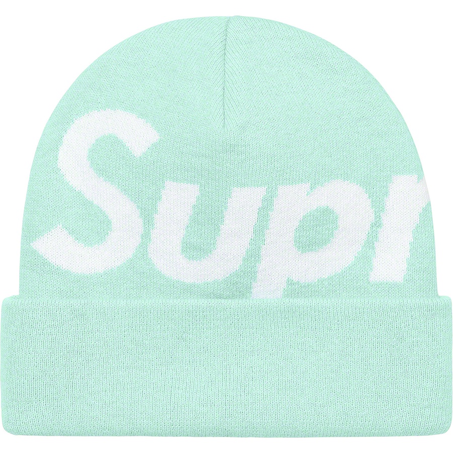Details on Big Logo Beanie Turquoise from fall winter 2021 (Price is $40)