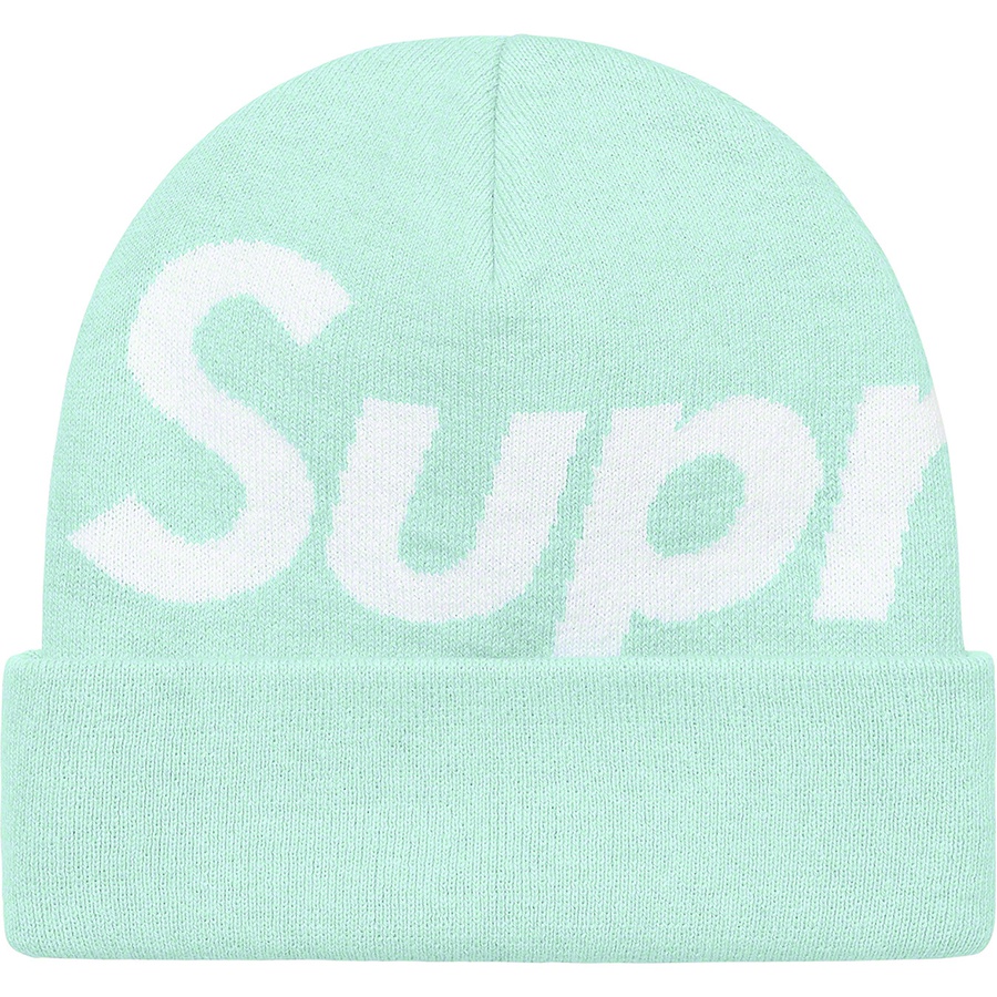 Details on Big Logo Beanie Turquoise from fall winter
                                                    2021 (Price is $40)