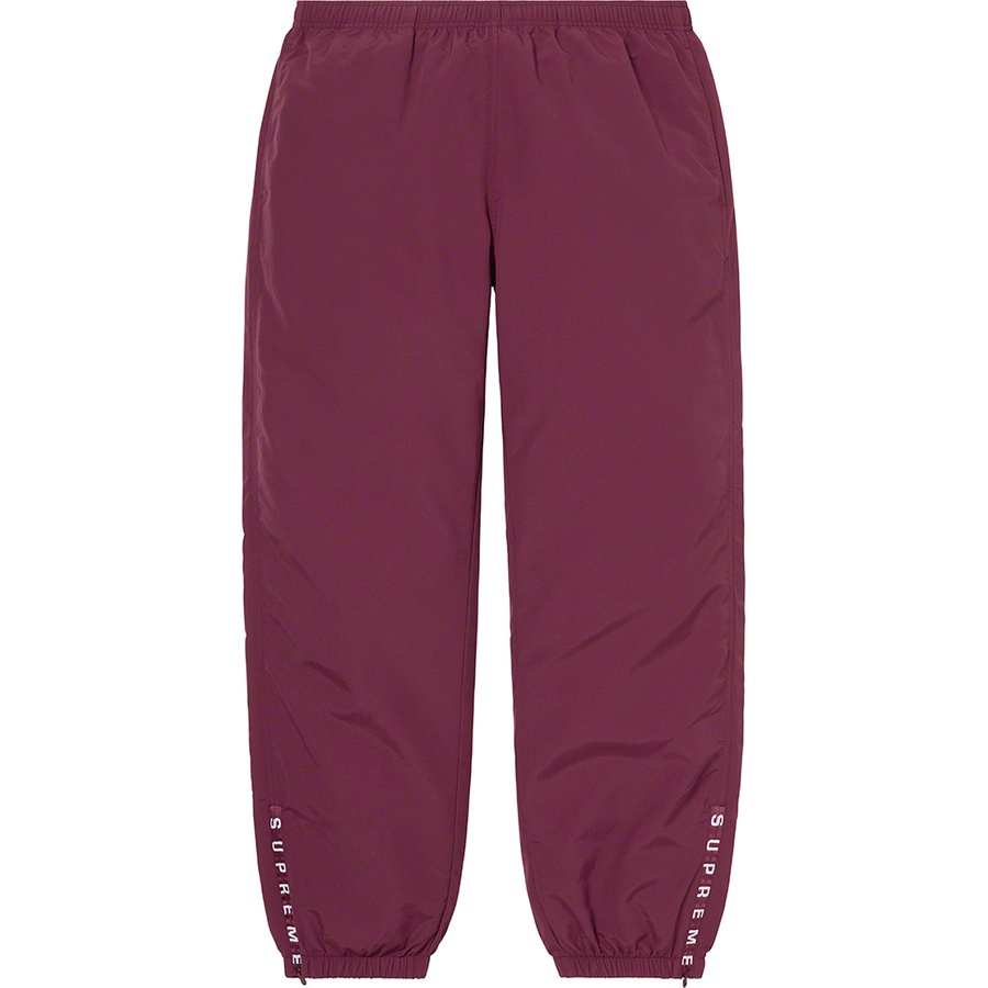 Details on Warm Up Pant Burgundy from fall winter
                                                    2021 (Price is $128)