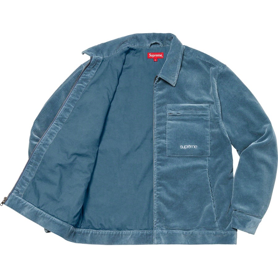 Details on Corduroy Zip Jacket Blue from fall winter
                                                    2021 (Price is $178)