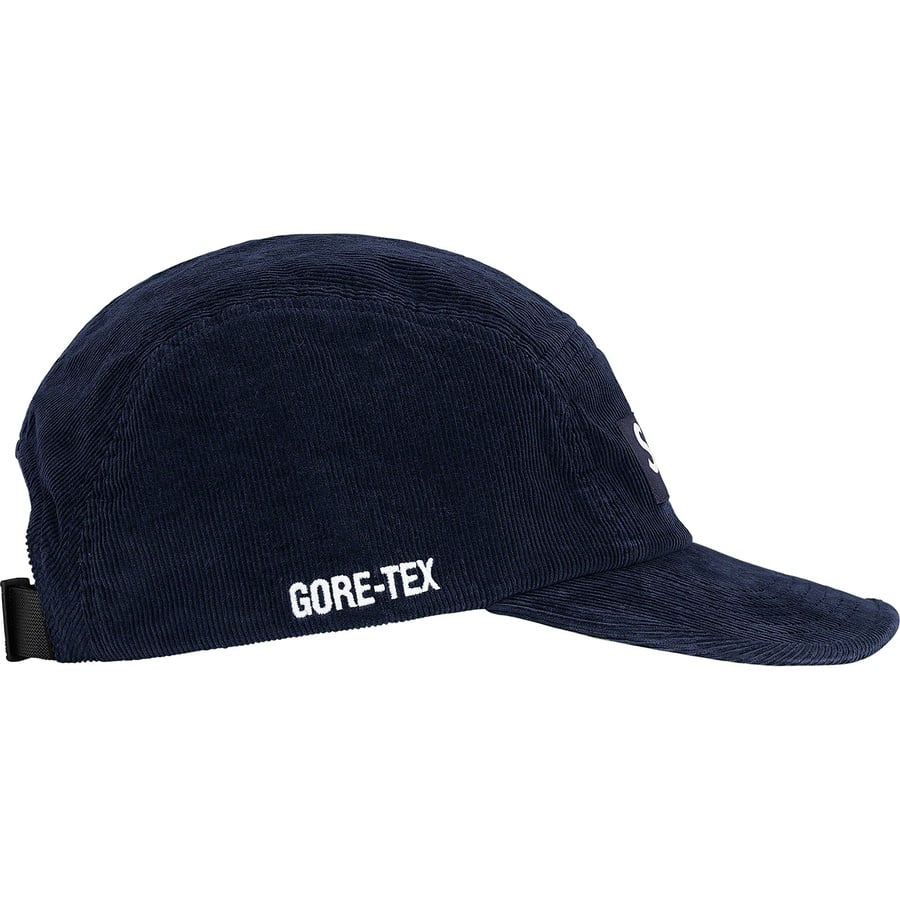 Details on GORE-TEX Corduroy Camp Cap Navy from fall winter 2021 (Price is $54)