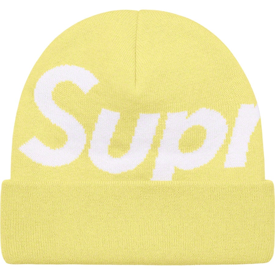 Details on Big Logo Beanie Yellow from fall winter 2021 (Price is $40)