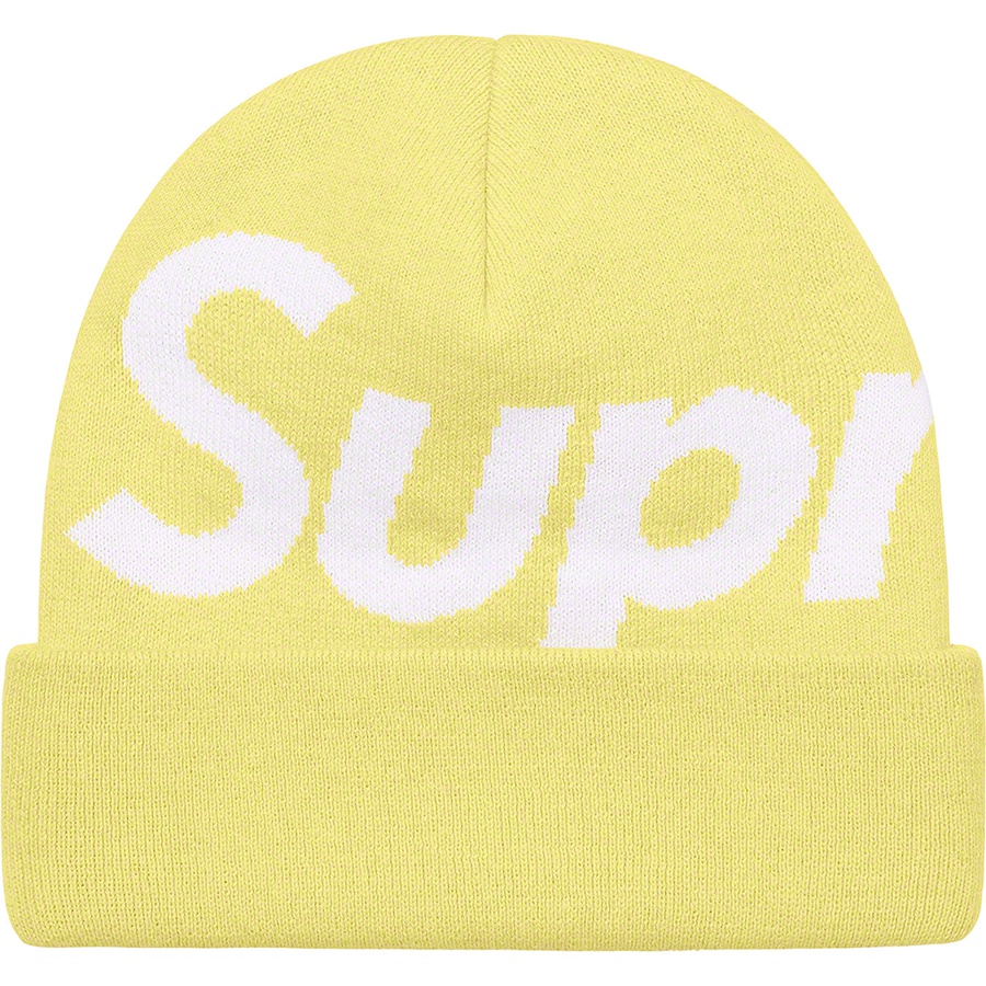 Details on Big Logo Beanie Yellow from fall winter
                                                    2021 (Price is $40)