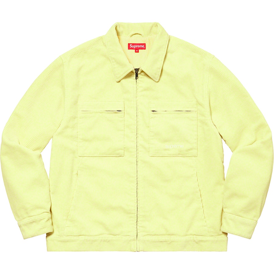 Details on Corduroy Zip Jacket Pale Yellow from fall winter
                                                    2021 (Price is $178)