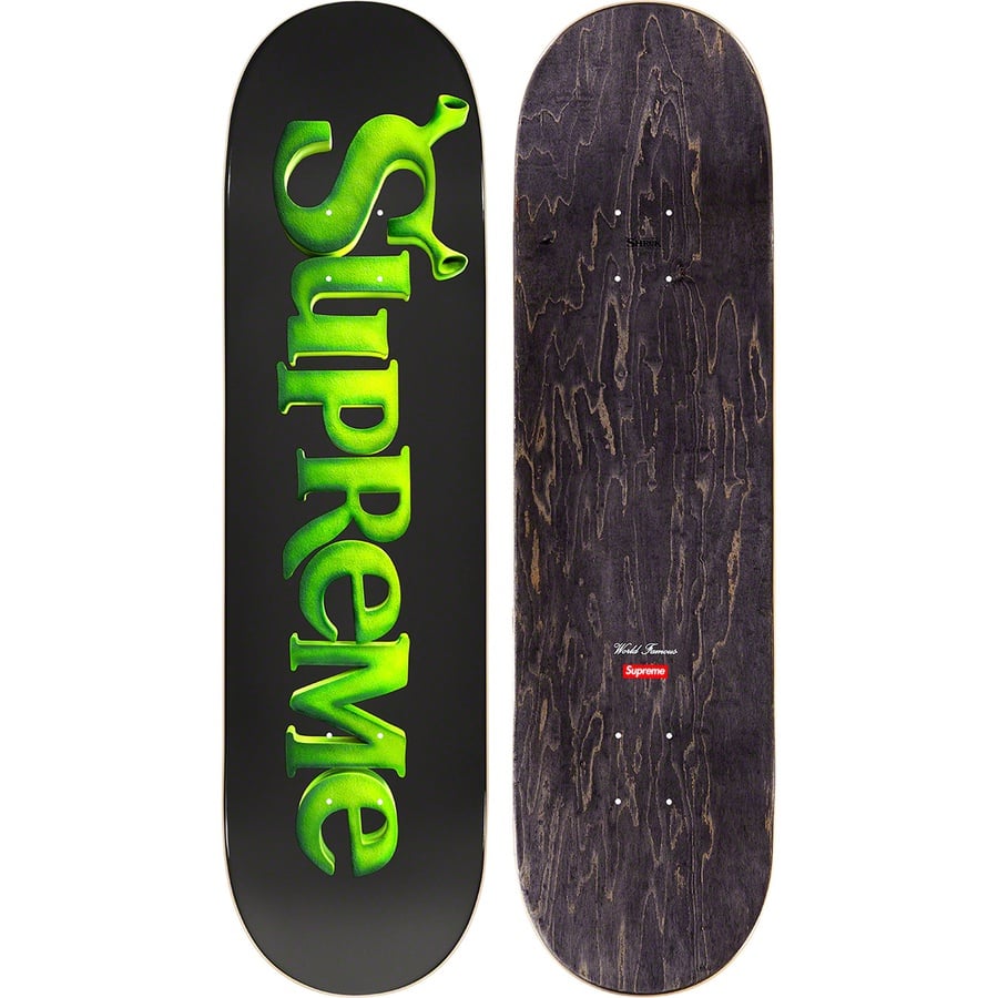 Details on Shrek Skateboard Black - 8.25" x 32"  from fall winter 2021 (Price is $68)
