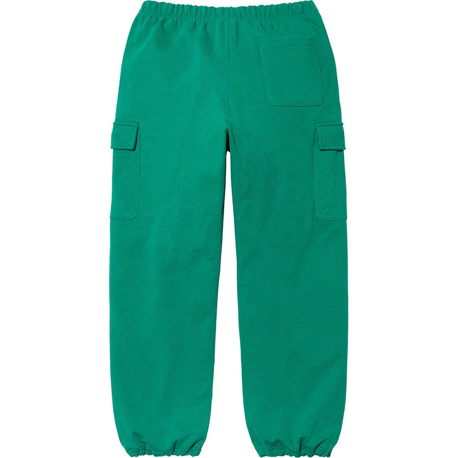 Details on Small Box Cargo Sweatpant Light Pine from fall winter 2021 (Price is $158)