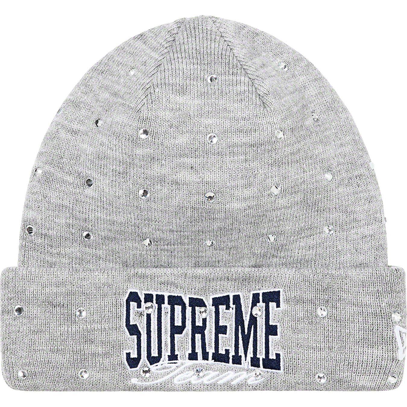 Supreme New Era Rhinestone Beanie Red