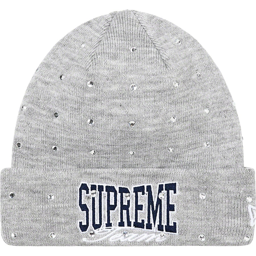 Details on New Era Rhinestone Beanie Heather Grey from fall winter
                                                    2021 (Price is $48)