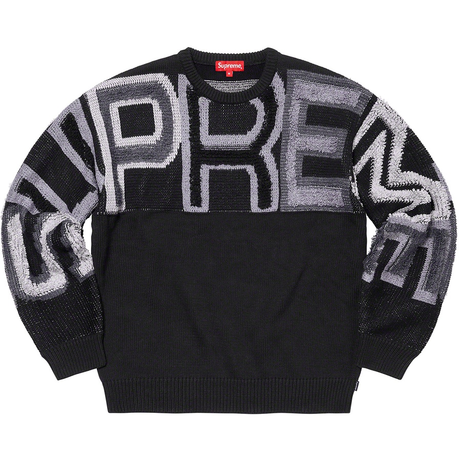 Details on Chenille Logo Sweater Black from fall winter
                                                    2021 (Price is $168)