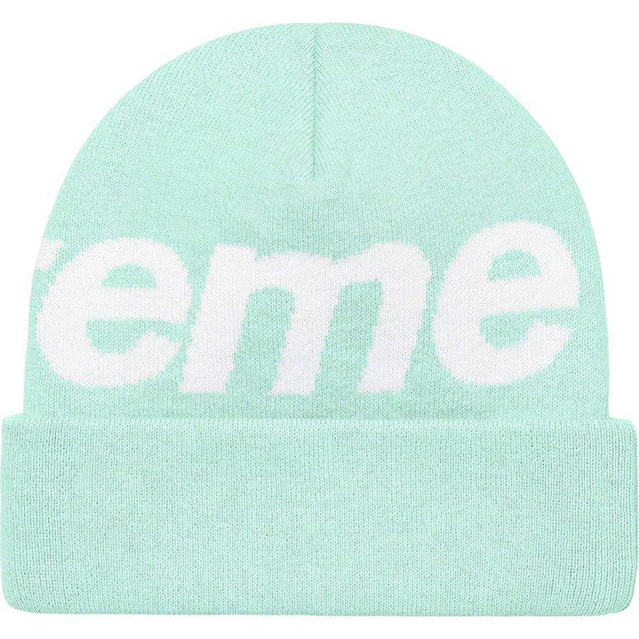 Details on Big Logo Beanie Turquoise from fall winter
                                                    2021 (Price is $40)