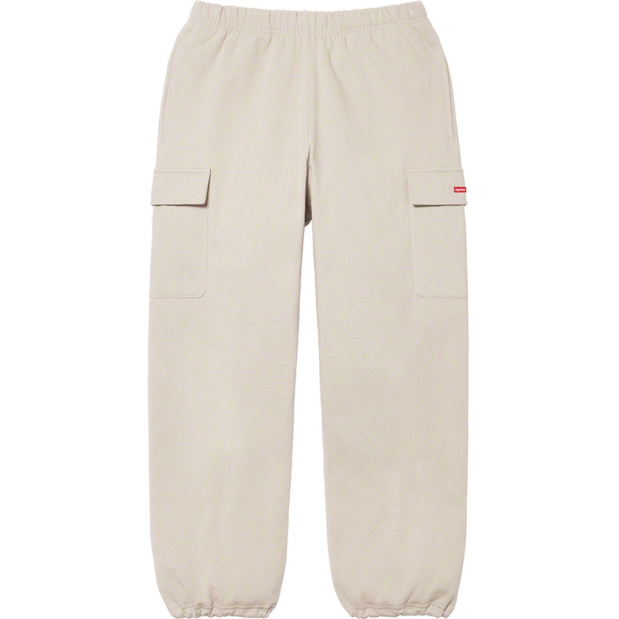 Details on Small Box Cargo Sweatpant Taupe from fall winter 2021 (Price is $158)