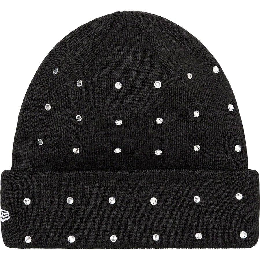 Details on New Era Rhinestone Beanie Black from fall winter
                                                    2021 (Price is $48)