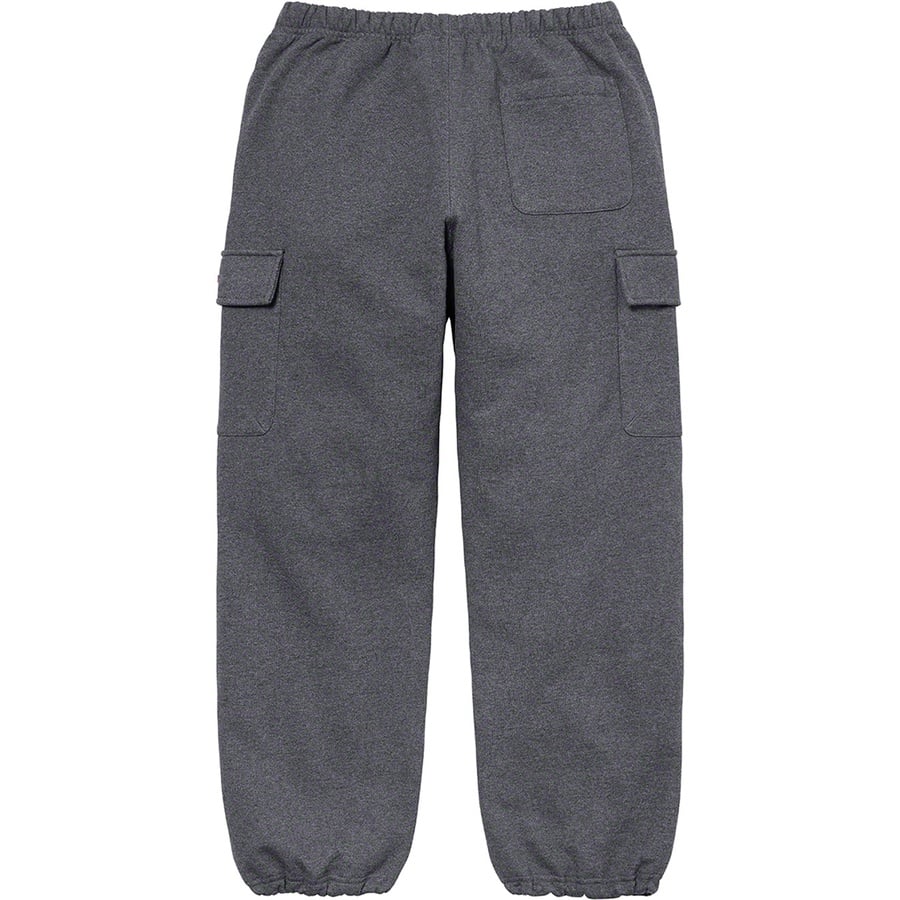 Details on Small Box Cargo Sweatpant Charcoal from fall winter 2021 (Price is $158)