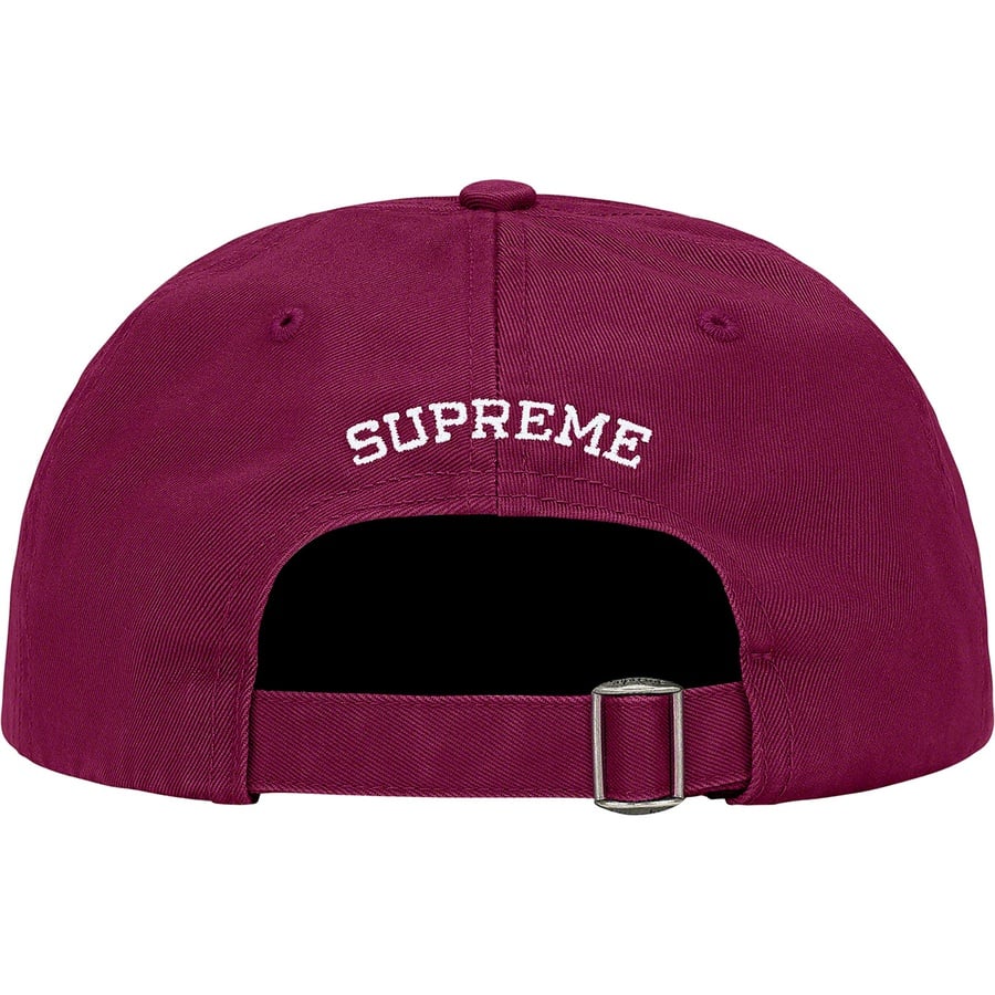 Details on Reverse Logo 6-Panel Burgundy from fall winter
                                                    2021 (Price is $48)