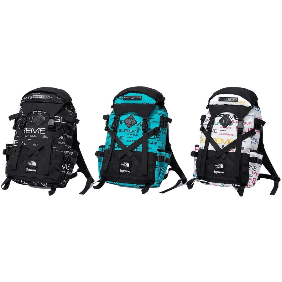 Details on Supreme The North Face Steep Tech Backpack from fall winter
                                            2021 (Price is $168)