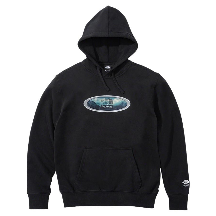 Details on Supreme The North Face Lenticular Mountains Hooded Sweatshirt  from fall winter
                                                    2021 (Price is $148)