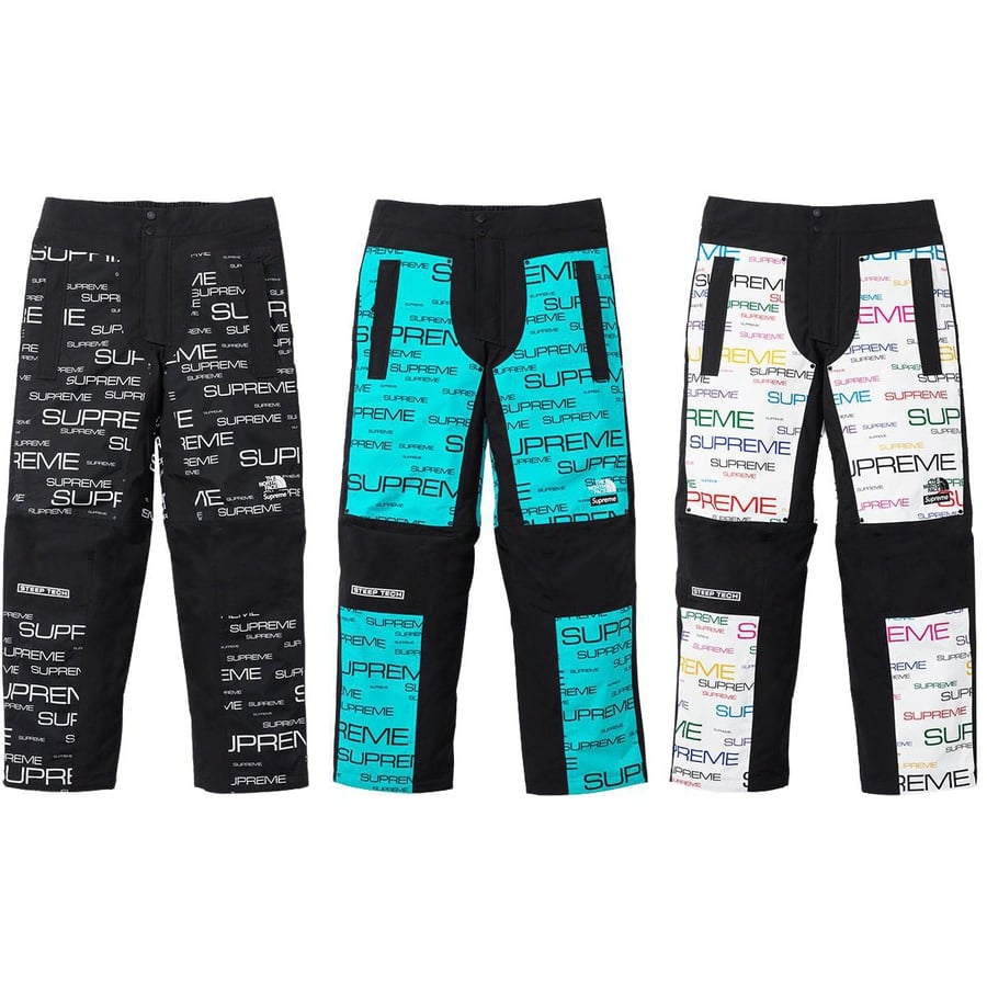 Details on Supreme The North Face Steep Tech Pant from fall winter 2021 (Price is $278)