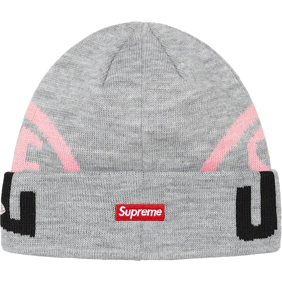 Details on New Era 2-Tone Logo Beanie Heather Grey from fall winter 2021 (Price is $38)