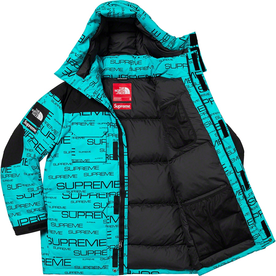Details on Supreme The North Face Coldworks 700-Fill Down Parka Teal from fall winter 2021 (Price is $598)