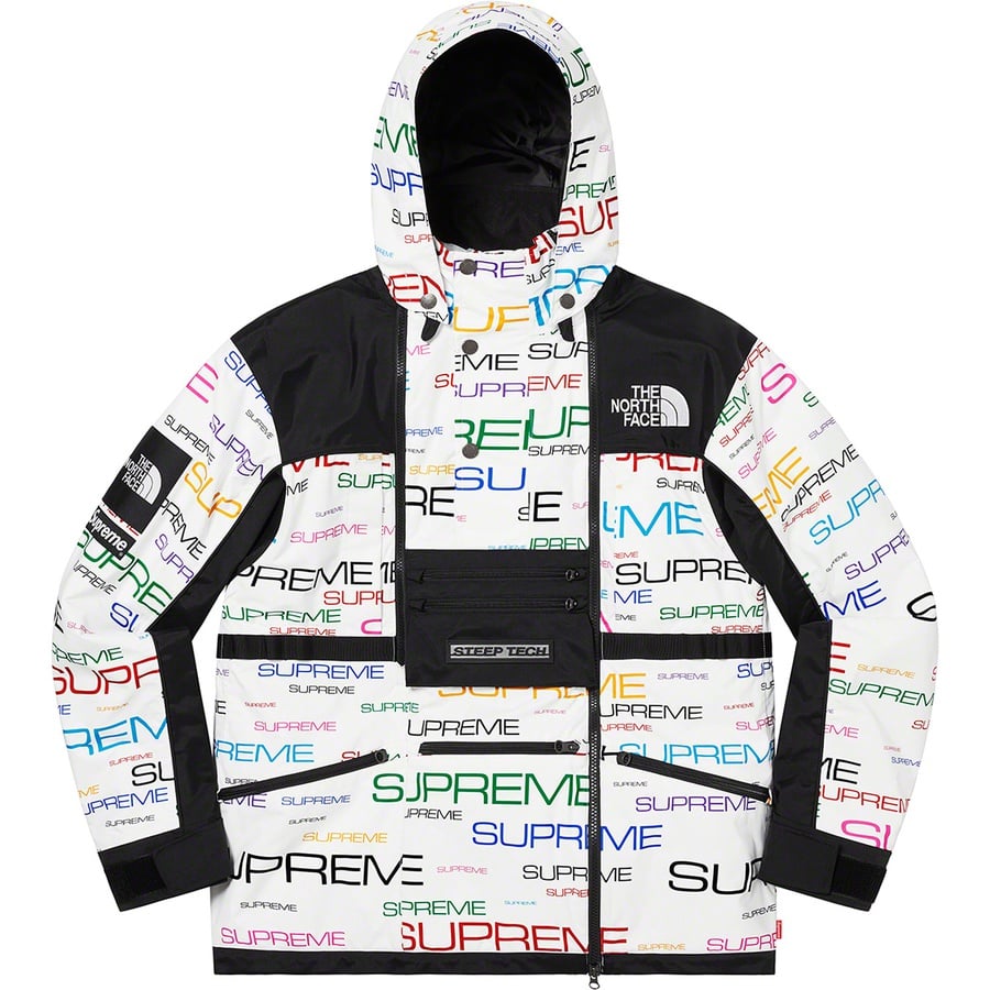 Details on Supreme The North Face Steep Tech Apogee Jacket White from fall winter
                                                    2021 (Price is $398)