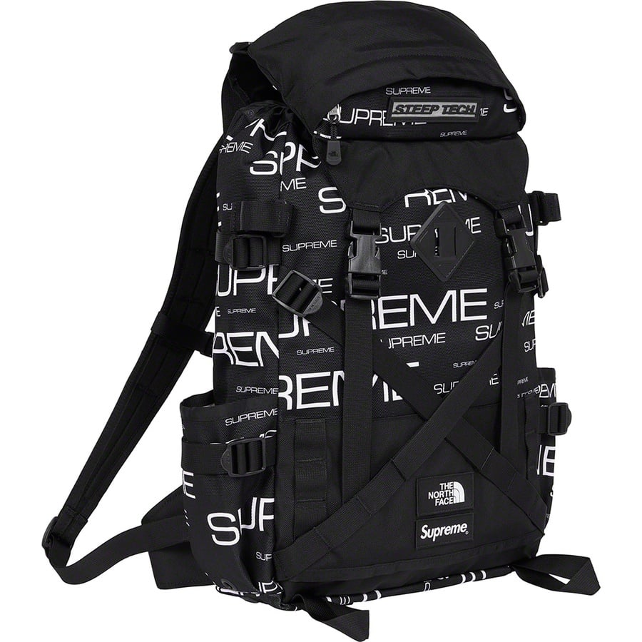 Details on Supreme The North Face Steep Tech Backpack Black from fall winter
                                                    2021 (Price is $168)