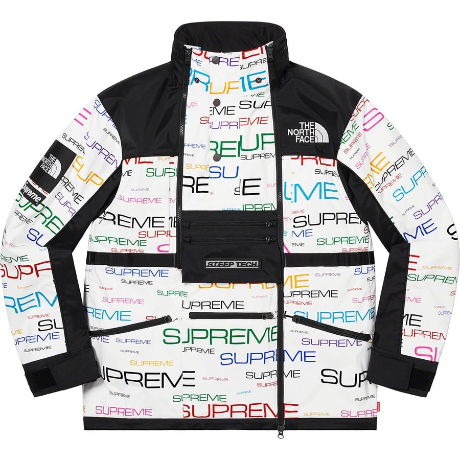 Details on Supreme The North Face Steep Tech Apogee Jacket White from fall winter 2021 (Price is $398)