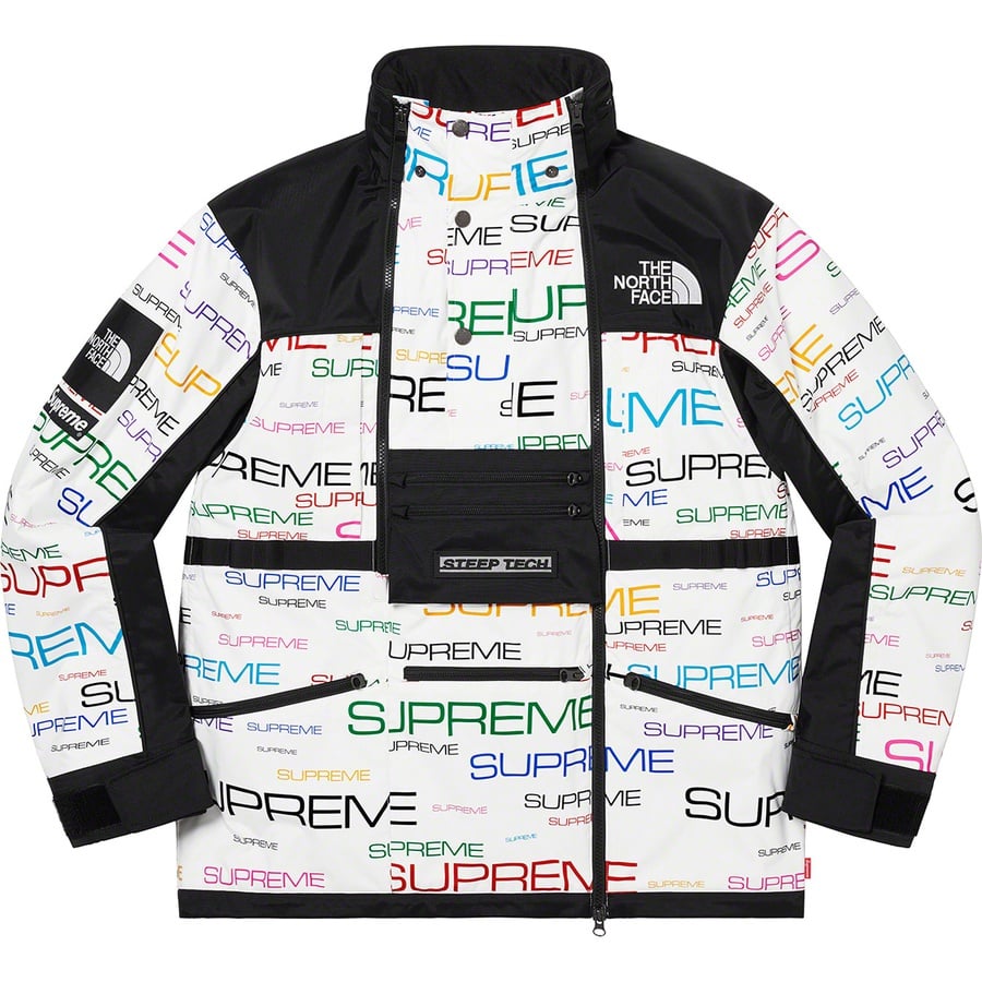 Details on Supreme The North Face Steep Tech Apogee Jacket White from fall winter
                                                    2021 (Price is $398)