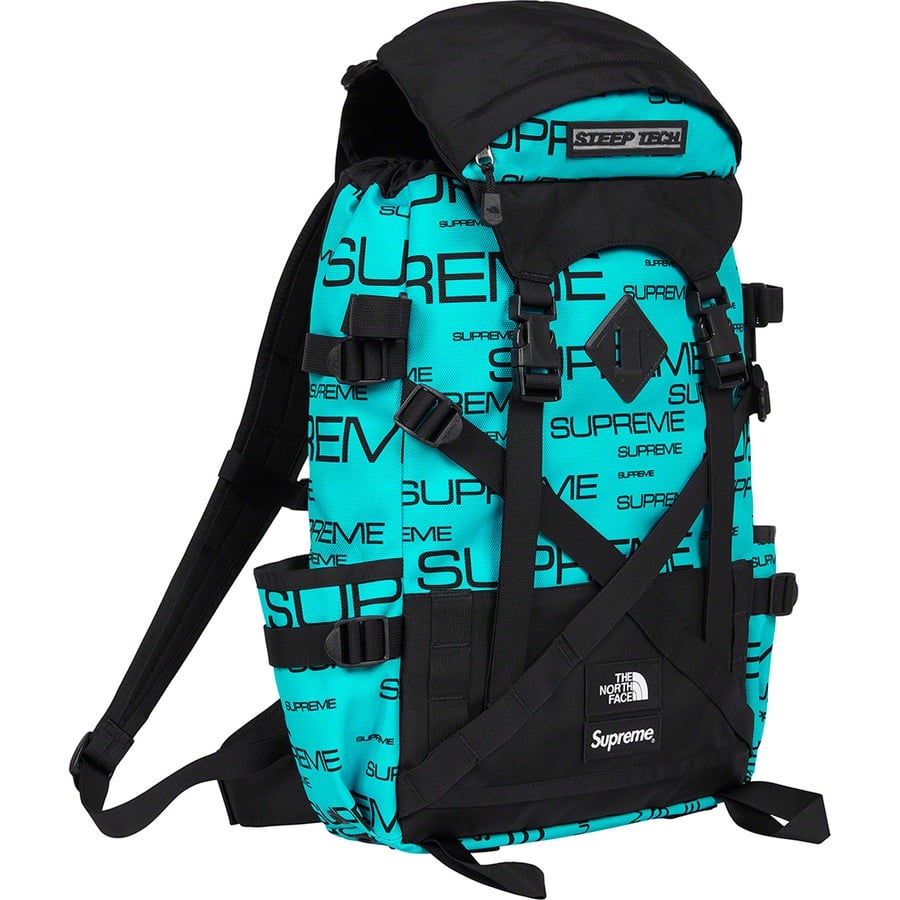 Details on Supreme The North Face Steep Tech Backpack Teal from fall winter 2021 (Price is $168)