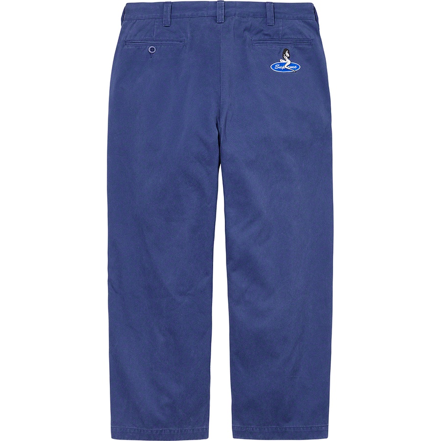 Supreme Chino Pant (FW21) - Navy - $148