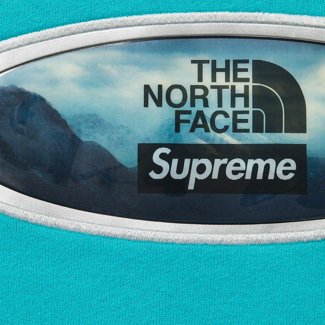 Supreme x The North Face Lenticular Mountains Hooded Sweatshirt White Mens  SizeL