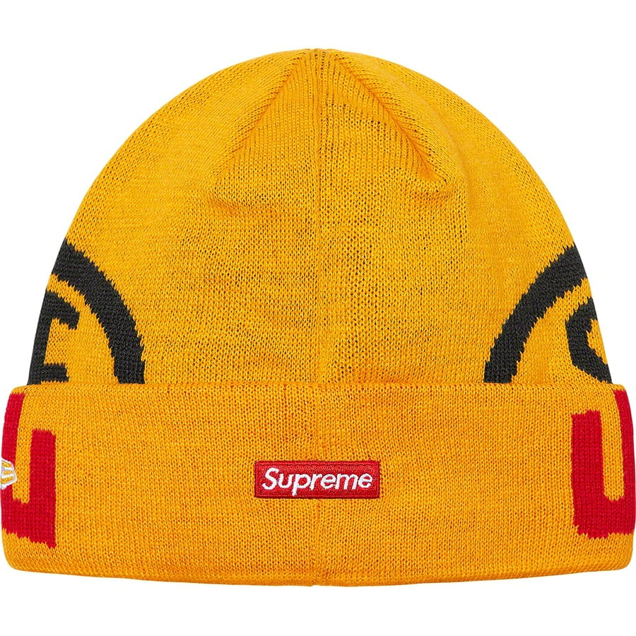 Details on New Era 2-Tone Logo Beanie Yellow from fall winter 2021 (Price is $38)