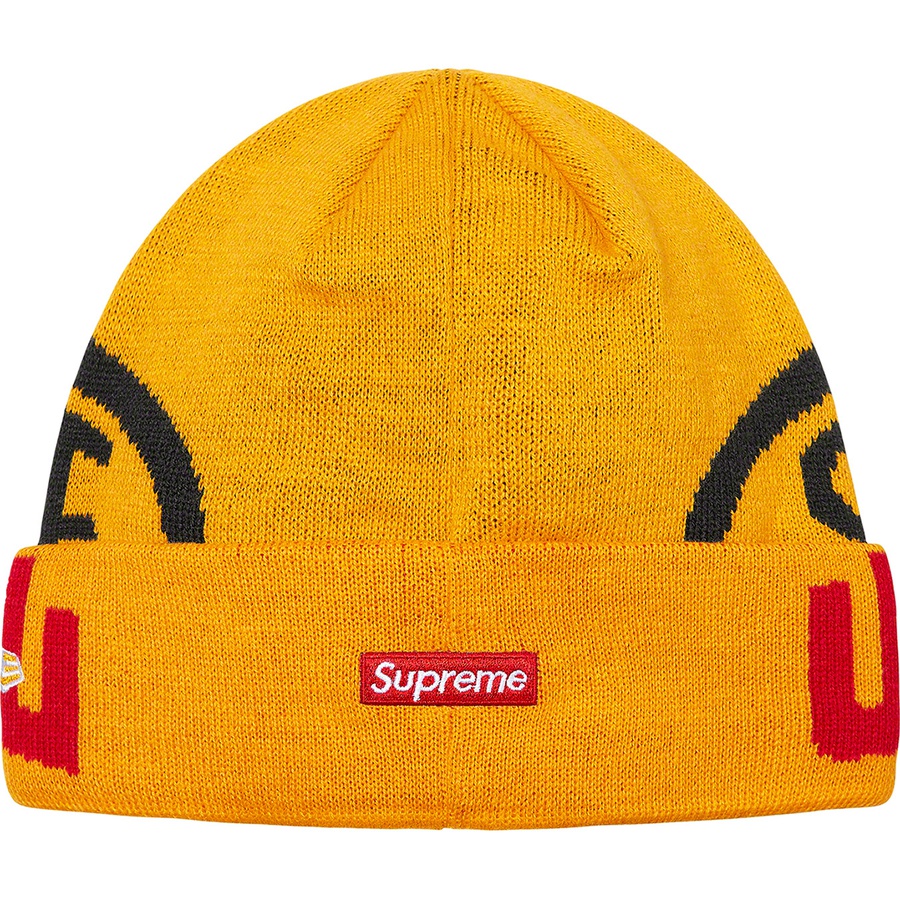 Details on New Era 2-Tone Logo Beanie Yellow from fall winter
                                                    2021 (Price is $38)