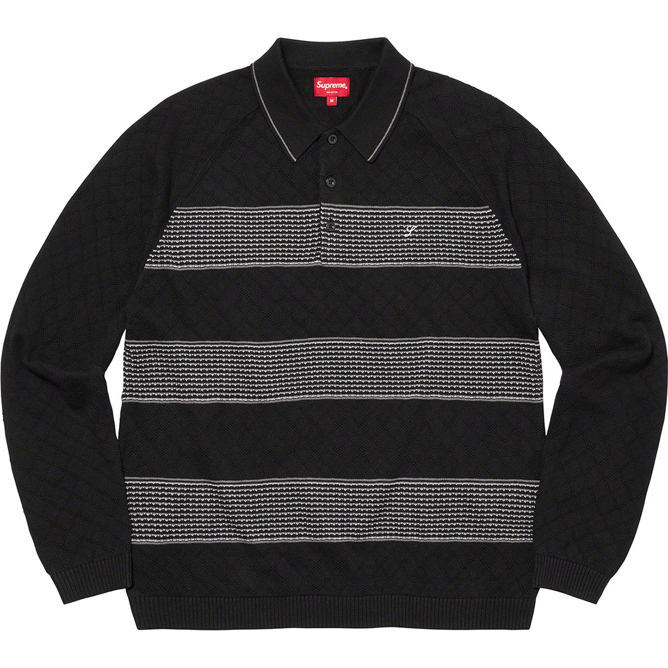 Knit Stripe L S Polo - fall winter 2021 - Supreme