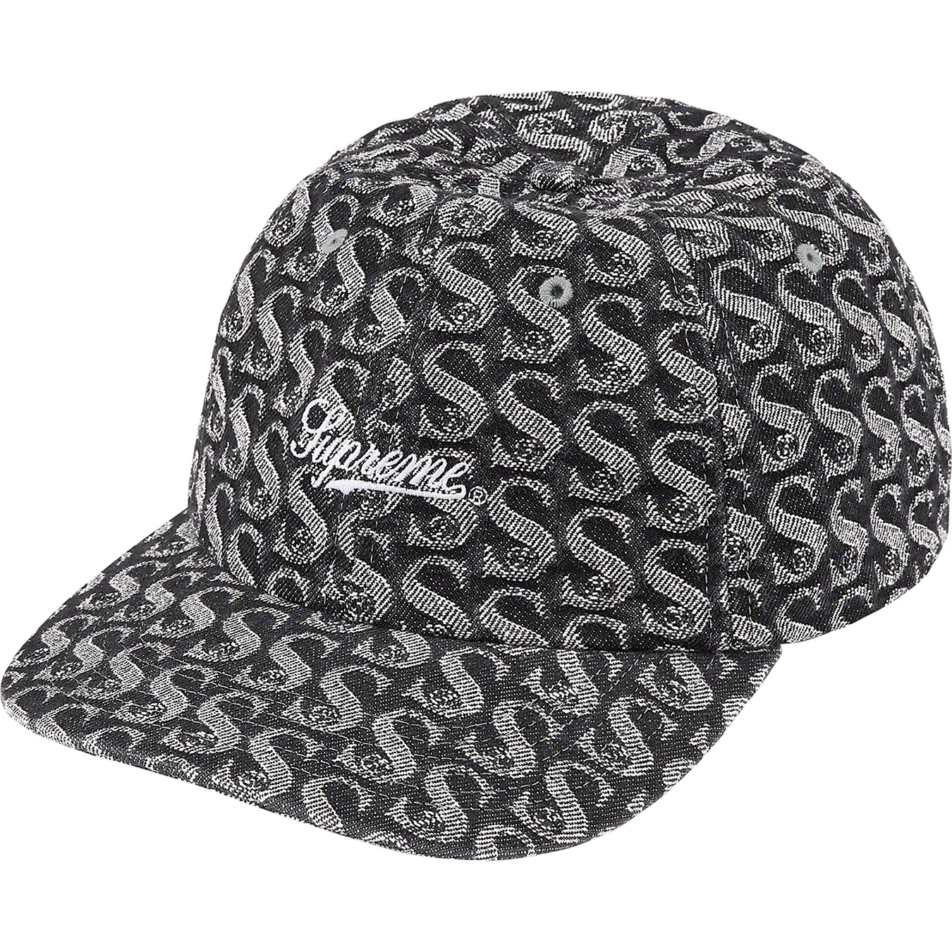 Supreme Monogram Denim Hat 'Black